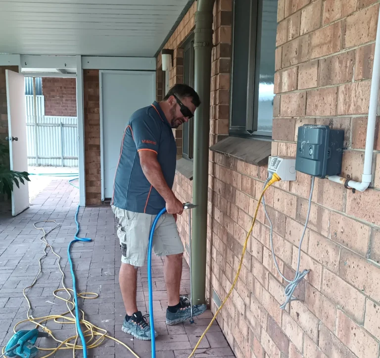 Building Inspector doing the termites inspections